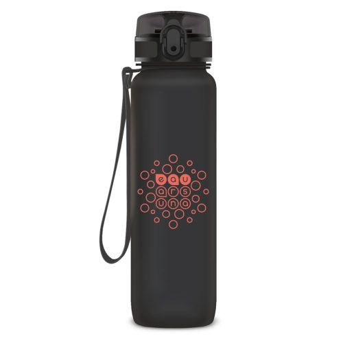 Ars Una tritán motivációs kulacs matt - 1000ml - Sötétszürke 