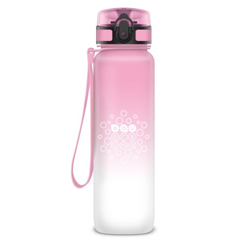 Ars Una tritán motivációs kulacs matt - 1000ml - Rózsaszín-Fehér