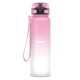 Ars Una tritán motivációs kulacs matt - 1000ml - Rózsaszín-Fehér