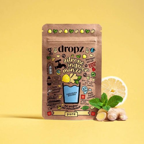 Dropz Pure citrom - gyömbér - menta