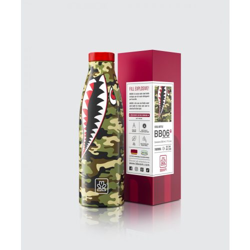 Bboom Camouflage duplafalú termosz 520ml