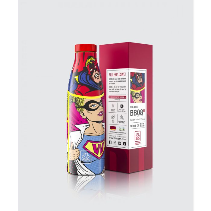 bboom superhős hőtartós termosz