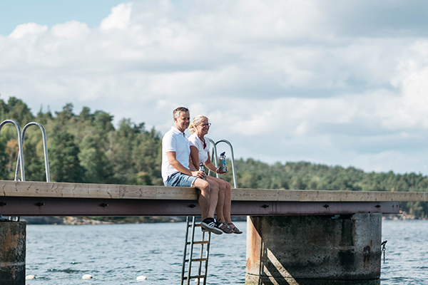 Annika és Niclas valahol Svédországban.