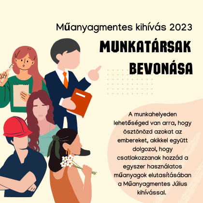 Munkatársak Bevonása a Műanyagmentes Július Kihívásba